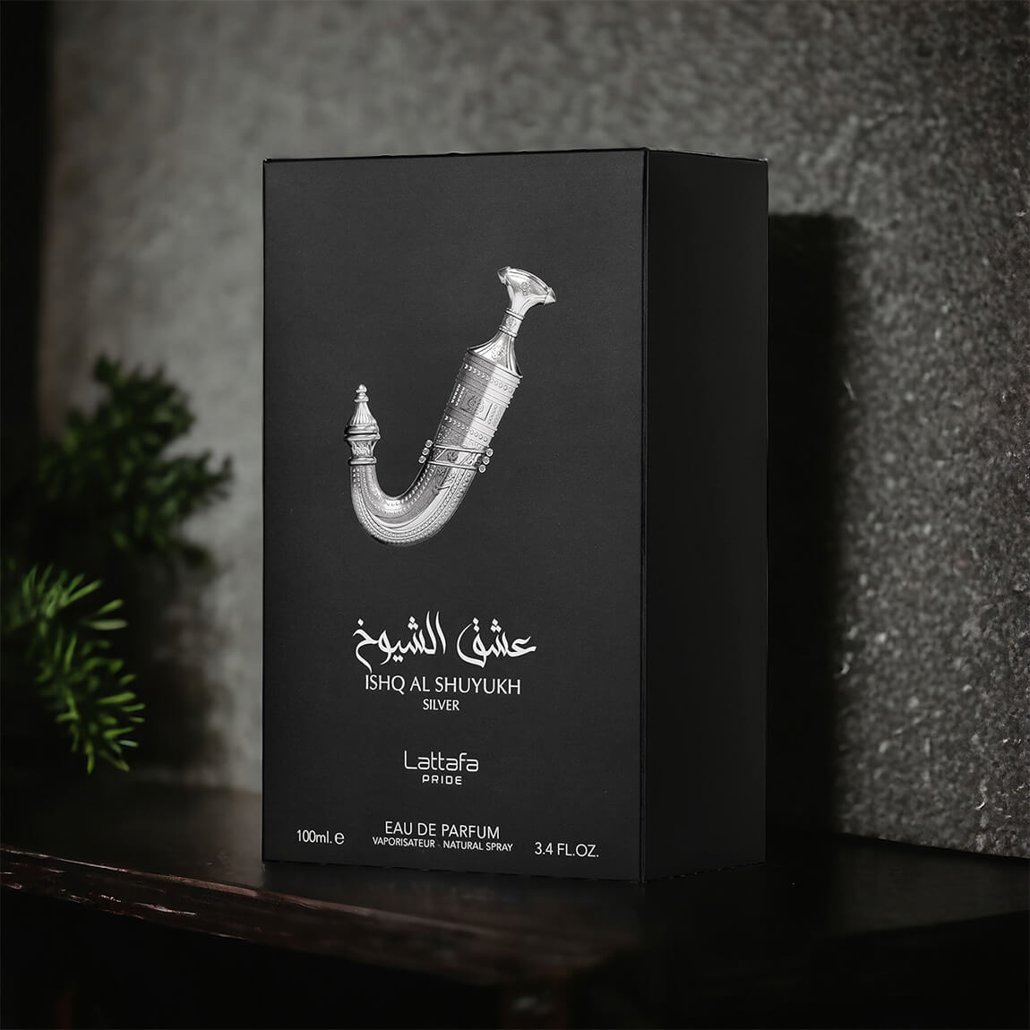 Ishq al shuyukh silver original lattafa eau de parfum men 100 ml